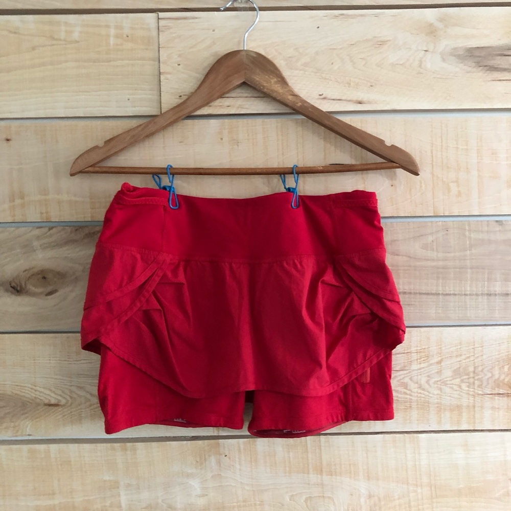 Lululemon Red Skort Size 6